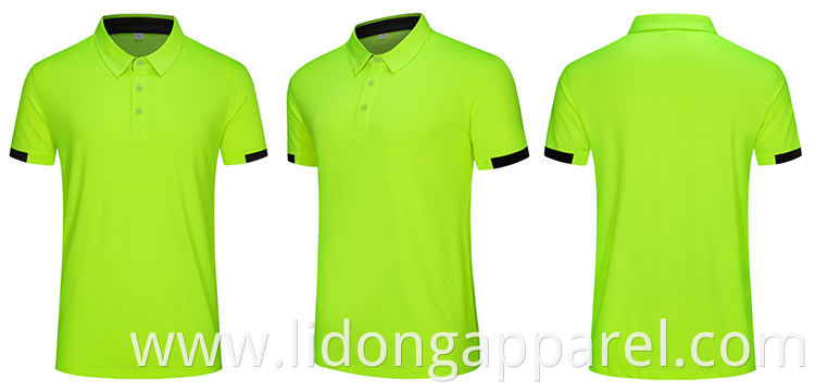 Custom Logo Design Men's Polo Tshirt Golf Tshirts Made in China